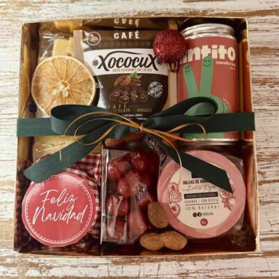 Canasta para Navidad con Vino Tinto en guadalajra | regalos mexicanos hecho en mexico | tienda de regalos en mexico | xorpresa